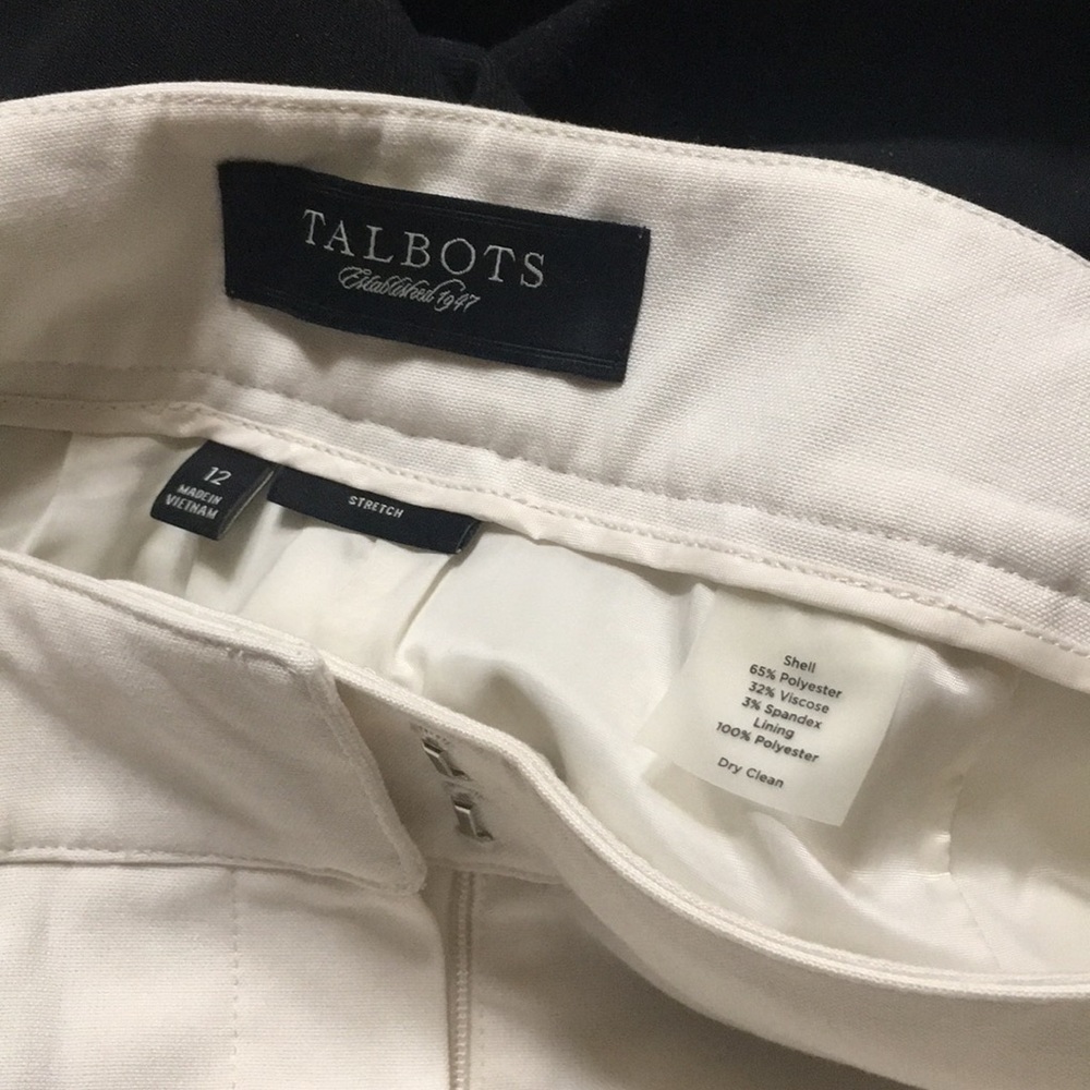 NWT Talbots white pants - Picture 7 of 7